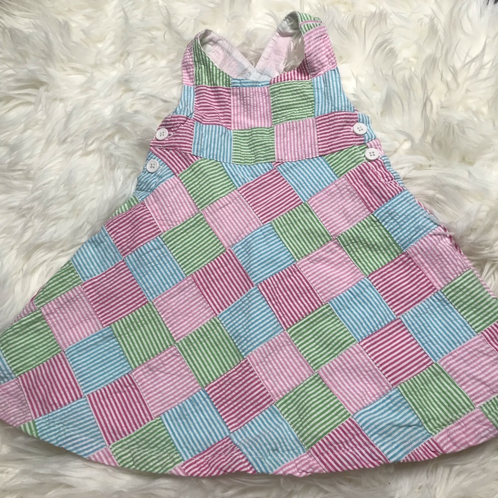 NWT Gymboree fit & flare Spring patchwork dress size 12-18 months